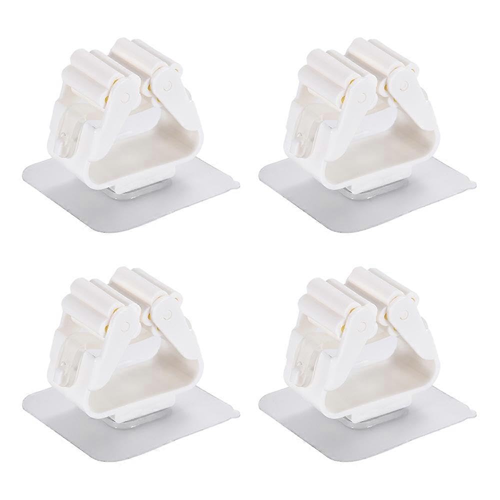 JOYHAPPST Broom Holder Broom and Dustpan Hanger for Home, Kitchen, Garden, Garage Storage Systems, 4 PCS