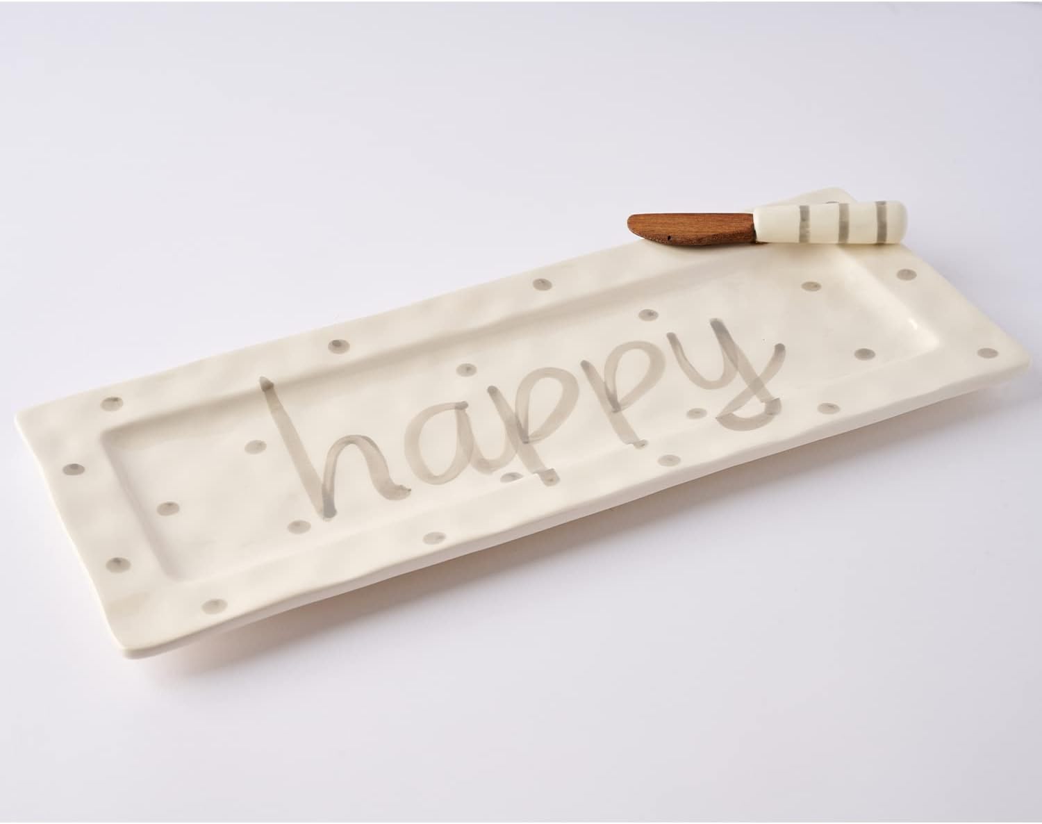 Mud Pie Happy Hostess Platter, 2 Piece Set