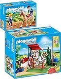 1x 6933 Voltigier-Training PLAYMOBIL® Country 2er Set 6929 6933 Pferdewaschplatz + Voltigier-Training