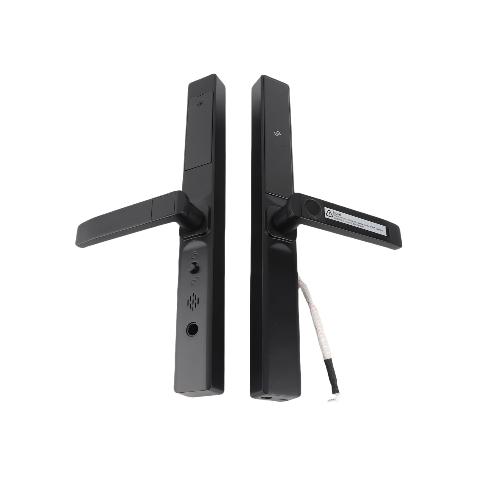 Inteligentny Zamek do Drzwi WiFi, System Bezkluczykowy z Zaawansowanymi Funkcjami Antykradzieżowymi, Stop Aluminium, dla Bezpieczeństwa w Domu (BLACK)
