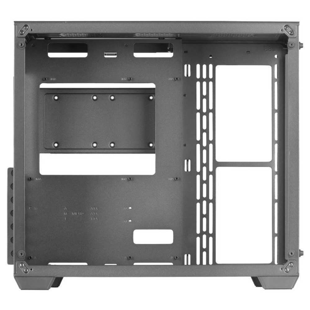 Mars Gaming MCV3, Torre Gaming Custom XXL E-ATX, Finestra Vetro Temperato Frontale e Laterale, Struttura Modulare Doppia Camera, Nero