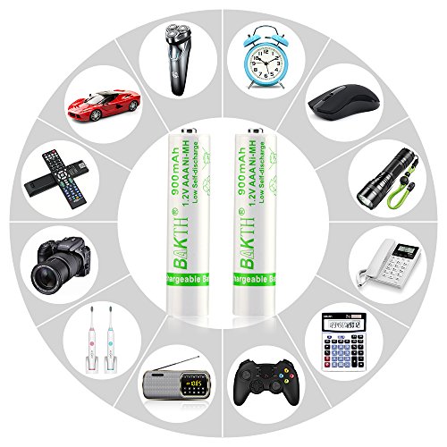 BAKTH 900mAh 1.2V AAA Alta Prestazione NiMH Ciclo