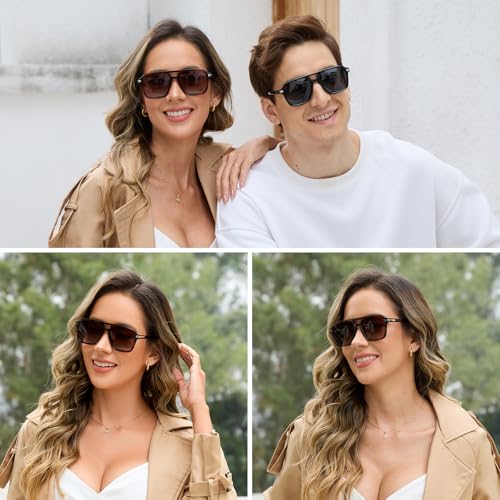 Image of HAOLOTA Polarized Sunglasses Men Women Designer Driving glasses Lightweight UV400 Protection