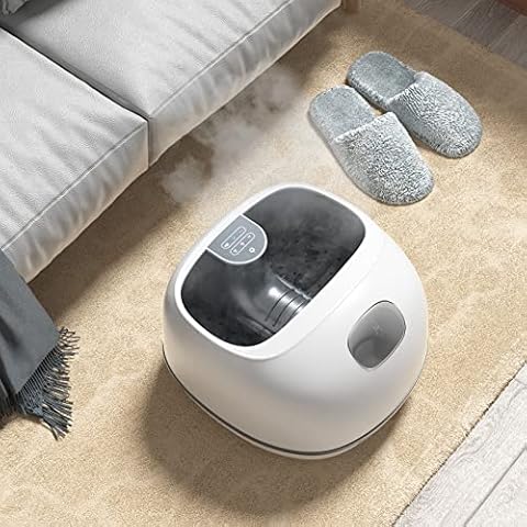 WELLHUT Steam Foot Massager, Steam Foot Spa Bath Massager, Foot Massager with Heat, 3 Heating Levels, Timing Function, Gifts for Men and Women Cover
