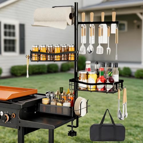 DAOYA Griddle Caddy Organizer for Blackstone Grill Caddy for Outdoor Grill