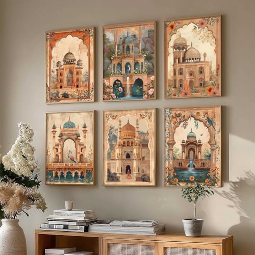 Image of kotart Traditional Madhubani Art Paintings with Frame for Home Decoration - Traditional Framed Painting for Living Room Bedroom Office Decor - Pichwai Wall Art Painting for Wall Decoration - (10x13 inch, B)