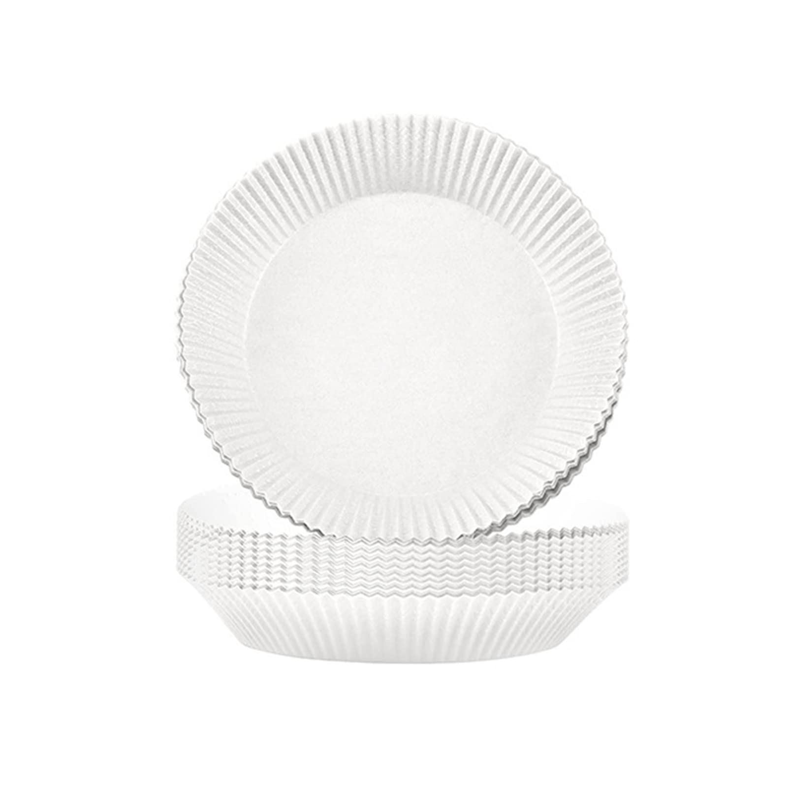 Mggsndi Baking Mat Practical Oil-proof Fryer Liner -wear for Home 60Pcs/Set White