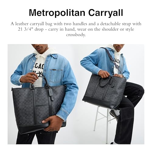 Coach Metropolitan Carryall, Charcoal2