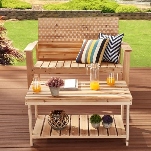 TOP HOME SPACE 3 Pieces Patio Conversation Set 2 Seat