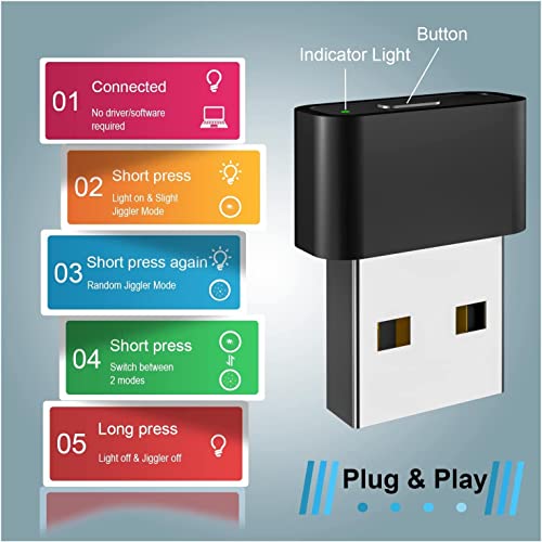 Ratón USB automático de metal QUI negro con dos modos libres de software 4