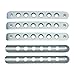 Side Door Handle Inserts Cover Trim Fits for Jeep Wrangler Accessories JK JKU Liberty Sahara & Unlimited 2007-2018 Exterior Grab Handles Pull JK Mods Decoration(Aluminum Silver, 5PCS)