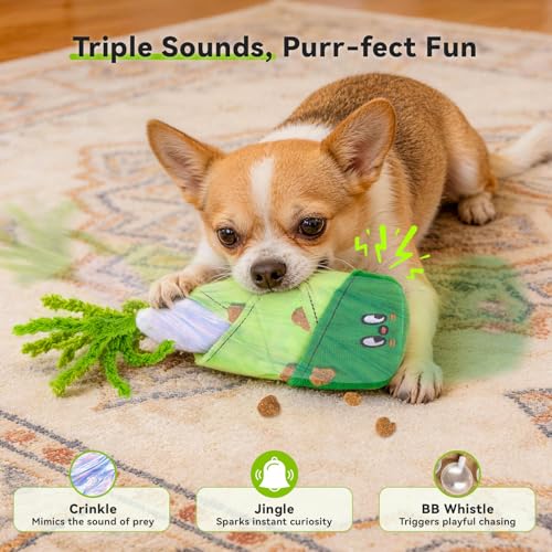 Dog Toy, Interactive Toys For Dogs, Hide And Seek Treats With Hidden Squeakers, Durable Slow Feeder For Mental Stimulation, Boredom Relief & Reward-Based Play - Image 6