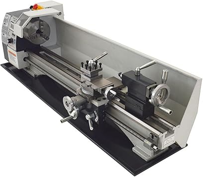 Mini Metal Lathe WM210V Inch Thread 900W Benchtop Metal Wood Horizontal Lathe 50-2500rpm Variable Speed 8"32" Wood Horizontal Processer with Digital Display 110V