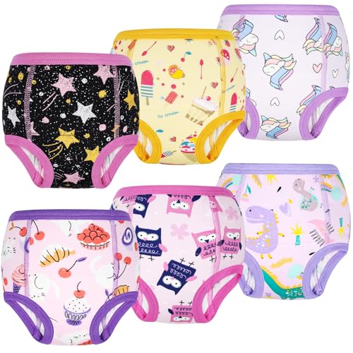 Image of MooMoo Baby Training Underwear for Boys and Girls Absorbent Toddler Training Pants for Girs 2T-7T