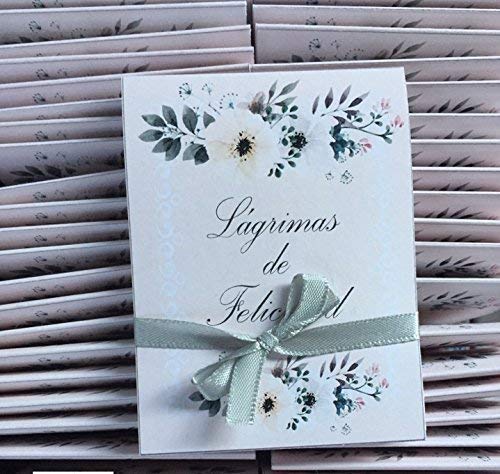 Pañuelos para Bodas. Lágrimas de Felicidad para los que lloran en las Bodas