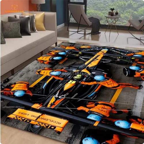 Carpet Racing Car Pattern Artwork Rug Bedroom Living Room F1 Carpet for Kitchen Floor Mats Home Decor 60X90cm