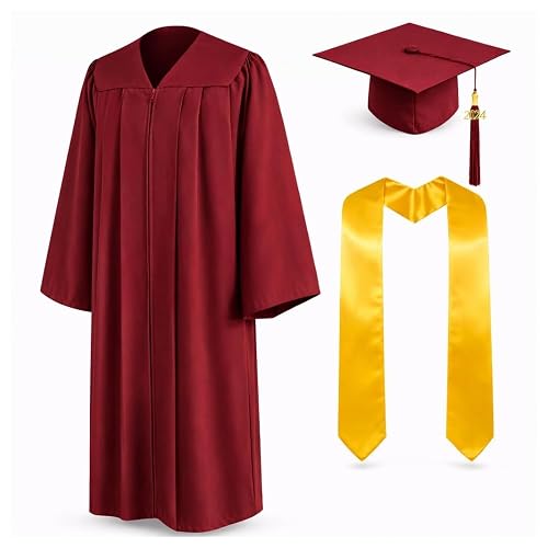 Raj Costume Convocation Dress Graduation Gown and Cap Set for Kids & Adults Convocation Dress Academic Degree Ceremony Robe for School College Graduation Day Matte Polyester Pleated Convocation Gown