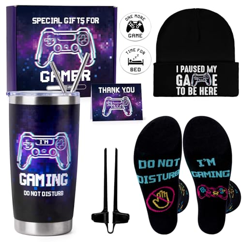 Gamer Gifts for Men Teens Boys, Cool Gaming Gifts Bulk Set for Game Lover, Gaming Mugs, Teen Boy...