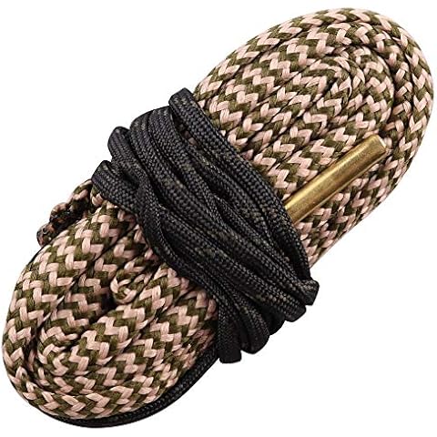 Fayelong New Cleaning Boresnake Barrel Rifle Bore Snake Cleaner for .25 Cal .264 & 6.5mm Cover