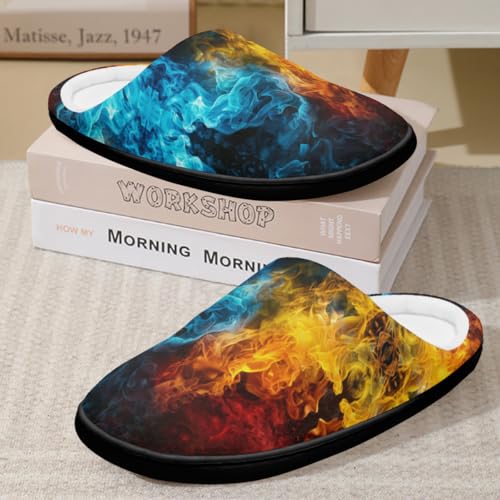Chaussons antidérapants coton Flammess douillets hiver S
