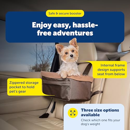 PetSafe Happy Ride Dog Booster Seat, Brown, Up to 12 lb - image 7