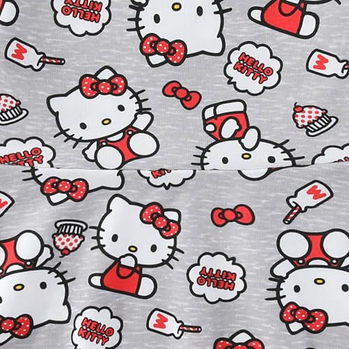 Hello Kitty Sanrio Girls French Terry Skater Dress for Toddler and Big Kids3