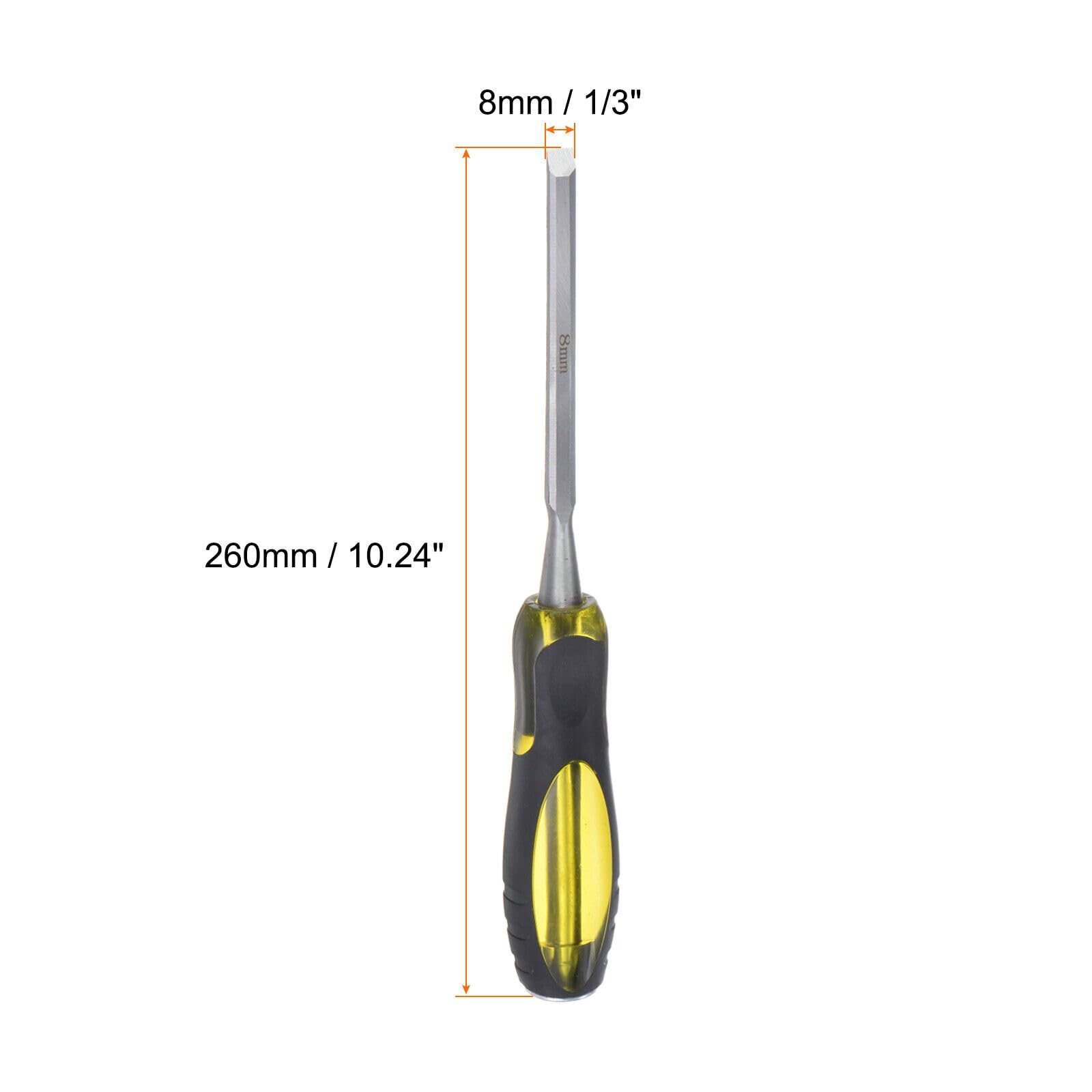 Parts for Machine 8mm Straight Wood Chisel 260mm Beveled Edge Blade Woodworking Hand Tools (#CN-250924-05923)