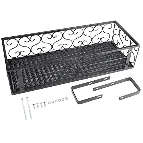 Iron Balcony Hanging Flower Rack Balcony Railing Shelf Flower Storage Holder Home Decoration