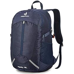 NEEKFOX Mochila de Senderismo Ligera Plegable 30L Viaje Día de Escalada Pack para Hombre Mujer, Peso Ligero Compacta Resistente al Agua Mochila para Deportivas Exterior Acampada