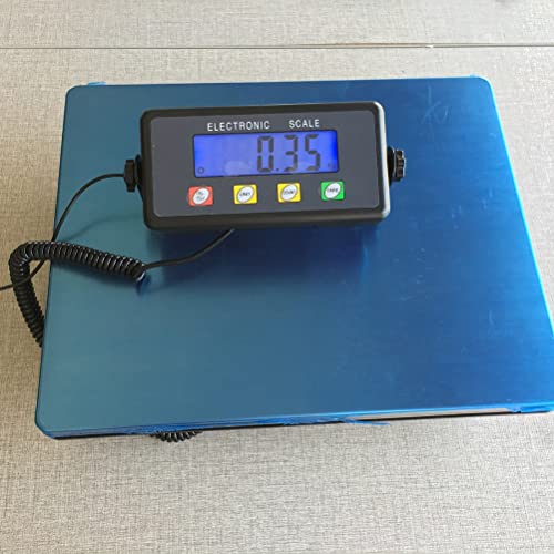 Báscula digital comercial grande con plataforma de acero inoxidable 150kg miniatura 3