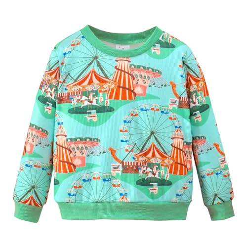 Toddler Boys Girls Sweater Autumn/Winter Long Sleeve Strips Christmas Day Print Sweater Girls 𝐉ersey Full Zip Jacket
