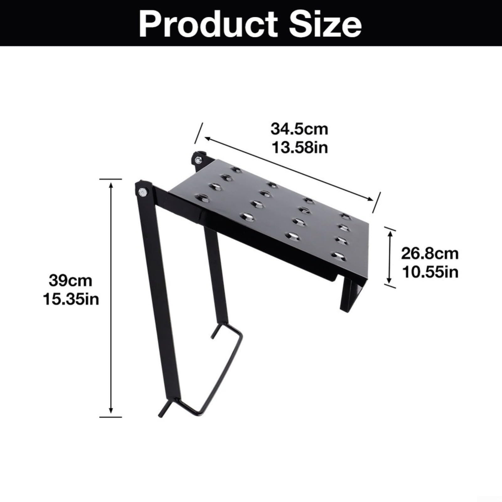Escalera de aleación de aluminio, taburete plegable, plataforma antideslizante, estante resistente (plateado)