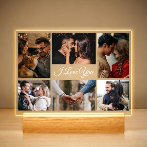 Custom Picture Frames with Photo Personalized Photo Frame with Night Light