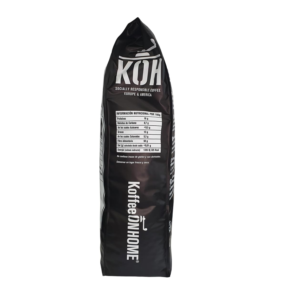 KoffeeONHOME Café en Grano, 100% Arábica, Etiopía, Tueste Natural - 1 kg