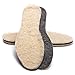 SULPO Pack de 2 Paires Semelles d’Hiver - Épaisseur 13,7mm Laine & Feutre Synthétique - Laine Mouton Naturelle, Chaudes & Confortables - Doublure Thermique Respirante, Hiver – Taille 41