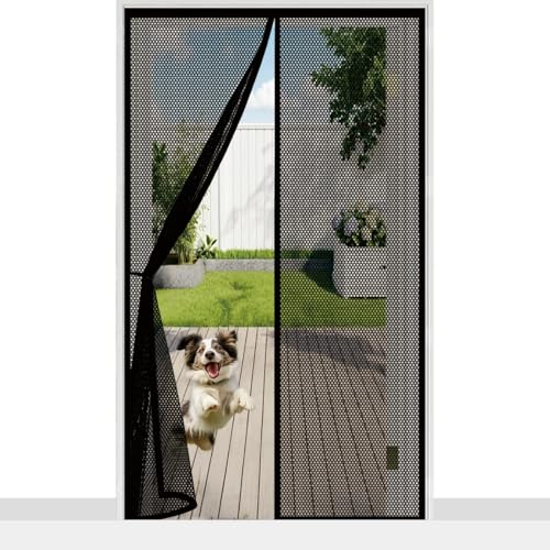 �Ԍ˃J�[�e�� 114 x 171 cm �}�O�l�b�g���J�ʃe�[�v�t�����ɊJ�X�C�X�C���N���h�~�ԕ��E�ق���̐i����h�����t���ȒP�}�O�l�b�g���֖Ԍ˒����փh�A�p�����܂�x�����_����������A�p, �u���b�N