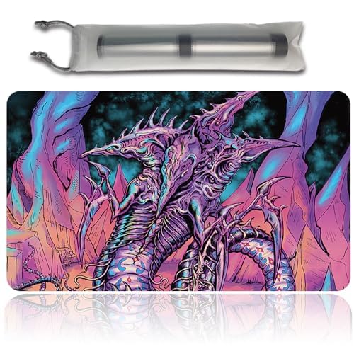 Tappetino Da Gioco MTG 61x35 Cm - 'Albero 01' - Con Borsa Portaoggetti, Antiscivolo, Per Commander E Magic