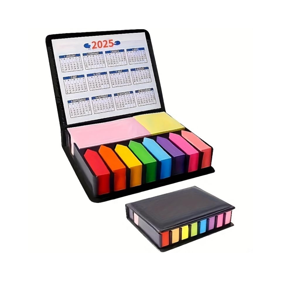 2026 Planner Calendar 2000 Pcs Page Markers Tabs Flags Sticky Index Arrow Tabs, Color Note Page Markers Labels Sticky Notes Writable File Flags for Office, School, Home Planning Compact Organizer