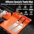 10PCS Griddle Accessories Kit - Flat Top Grill Set for Blackstone and Camp Chef with Basting Brush, Scraper, Grill Tongs,Mat and Grill Tool Bag for Outdoor BBQ
