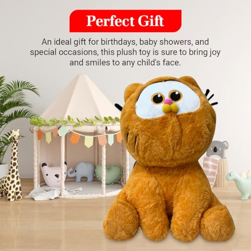 Image of ADORA Cute Orange Cat Soft Toy Plush - 25cm Stuffed Animal for Kids & Adults | Ultra-Soft & Huggable Kitty Plushie | Adorable Gift for Girls, Boys, and Cat Lovers | Kawaii Plush Toy for All Ages