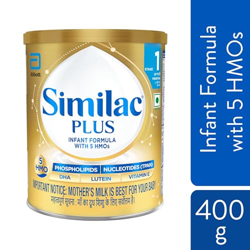 Image of Similac Plus Stage 1 (Up to 6 Months) Infant Formula with 5 HMOs 400g Powder TIN