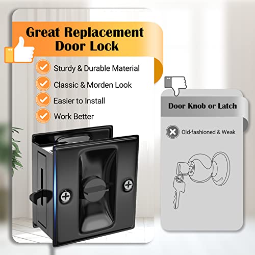 Cranach Sliding Barn Door Floor Guide Adjustable Barn Door Guide Hardware Kits Flush Bottom Sets Suitable For Closets Cabinet Sliding Doors, Pocket Door Guide Floor-Mounted Wall-Mounted Black 2 Pack #TOP5