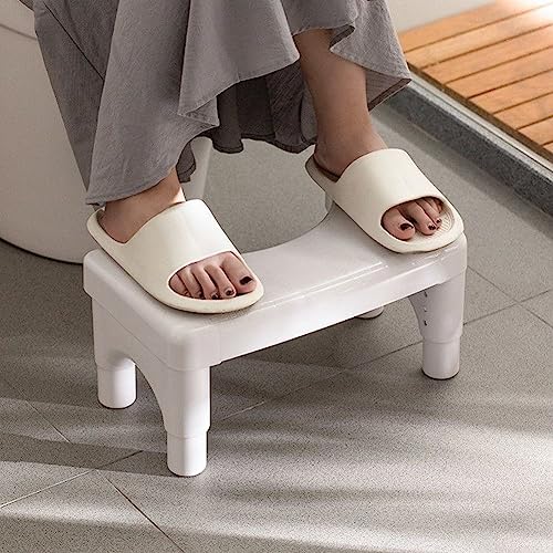 Taboret toaletowy o regulowanej wysokości 15-21 cm dla łagodzenia zaparć i wsparcia hemoroidów wyrównuje okrężnicę dla szybszej ulgi w łazience, wygodny i łatwy w użyciu pomoc