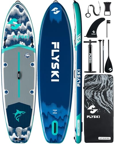 11'x34 Ultra Wide Paddleboards, Inflatable SUP&420lb Capacity for All Skill, Stand-up Paddle Board...