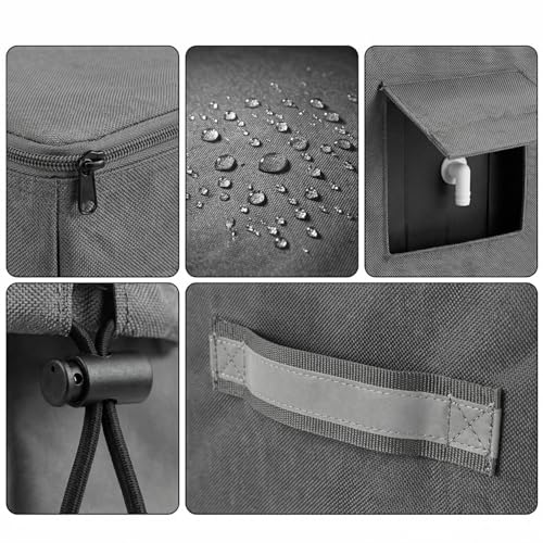 Cubierta para ablandador de agua 16"X18"X36" gris miniatura 3