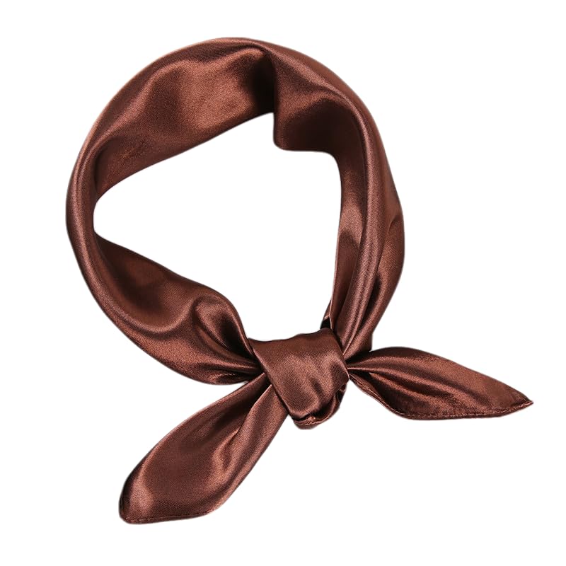 Chiffon Scarf 23.6'' Small Square Satin Scarf Ribbon Neck Wraps
