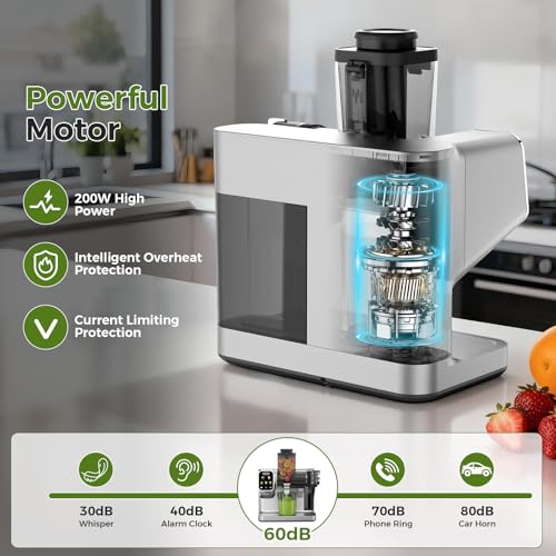 WETIE Cold Press Juicer, 3-in-1 Juicer Machines with 99% High Juice Yield - image 7