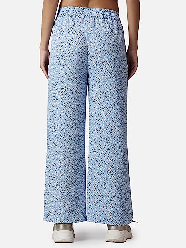 Image of POPWINGS Casual Printed Trouser for Women || Loose Fit Trouser for Women || Stylish Pull-On Trouser for Women || Casual Summer Trousers for Women || Relaxed Fit Full-Length Women Trouser