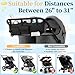 Double Stroller Organizer Compatible with Bob Duallie and Baby Jogger City Mini GT2, Double Baby Stroller Accessories with Cooler Bag, Parent Console Double Jogging Stroller Caddy with Cup Holder