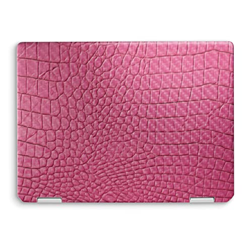 Image of MightySkins Carbon Fiber Skin Compatible with HP Spectre x360 14 inch (2022) Full Wrap Kit - Pink Gator Skin | Protective, Durable Textured Carbon Fiber Finish | Easy to Apply | Made in The USA